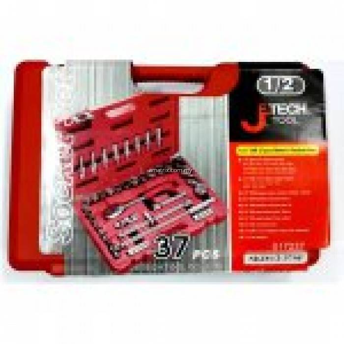 JeTech SKD1/2-37SP 37 Piece 1/2˝Drive 12P Metric Socket Set (8-32mm)