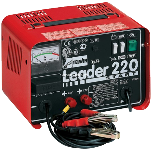 TELWIN Leader 220 Start Battery Charger 800-3600W 12/24V Battery