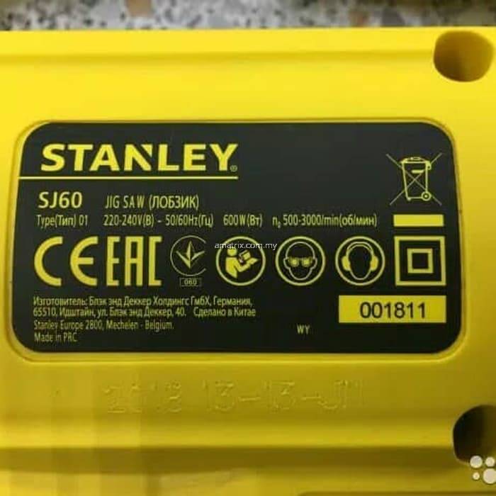 Stanley Sj60 Power Jigsaw Variable Speed 600w