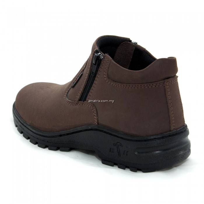 BLACK HAMMER BH2882 Mid cut Zip on Safety Shoes